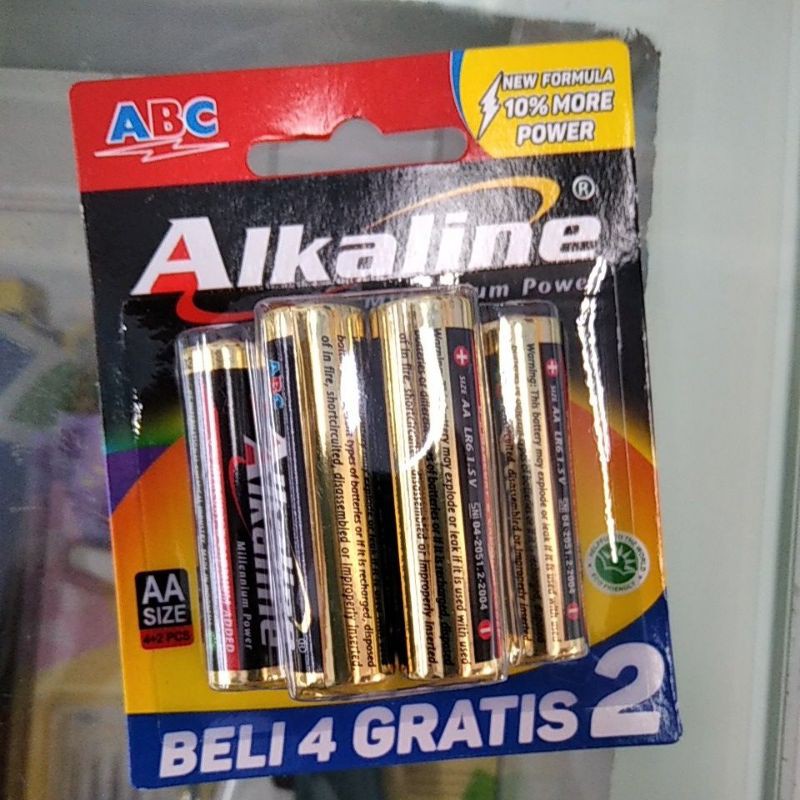 ALKALINE BATERAI AA 4+2 PCS