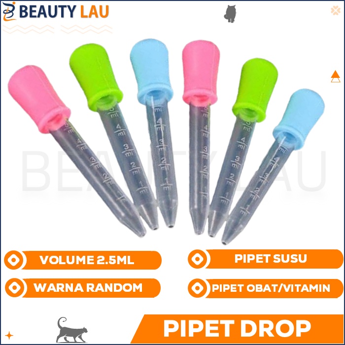 PIPET TETES 2.5ML PIPET DROP ALAT MINUM SUSU OBAT KUCING KITTEN ANJING MURAH