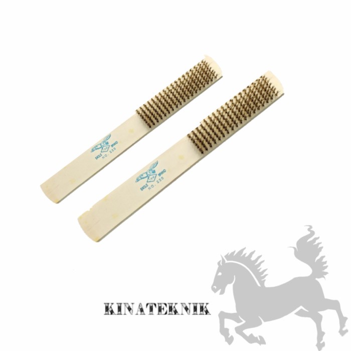 Sikat Kawat Kuningan Halus Eagle 8 Baris