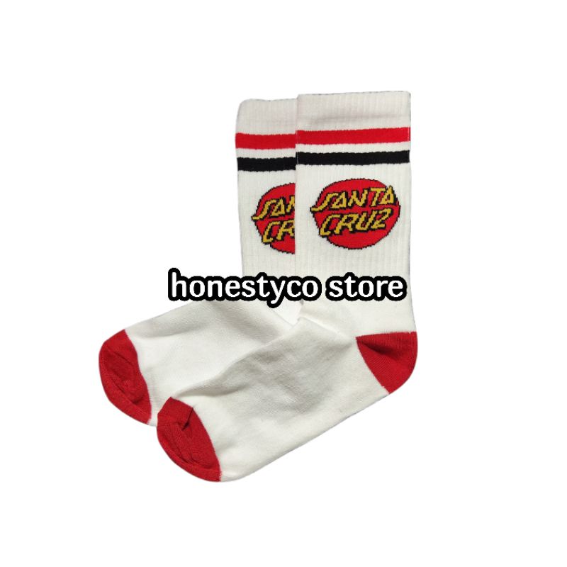 Kaos Kaki Oldschool Pria Wanita Santa Cruz HONESTYCO