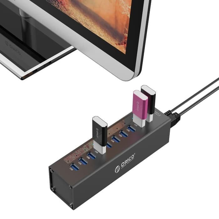 ORICO A3H10 USB3.0 HUB 10 PORT Super Speed Aluminium with Adaptor