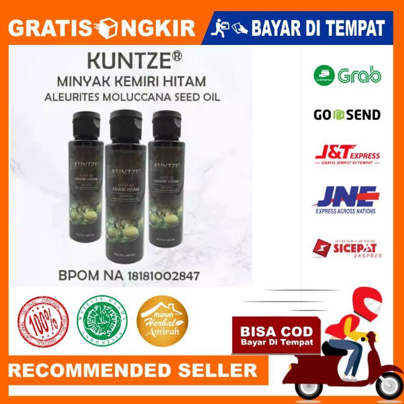 Kuntze MINYAK KEMIRI HITAM ASLI PENUMBUH RAMBUT / KEMIRI BLACK ORIGINAL 100 %