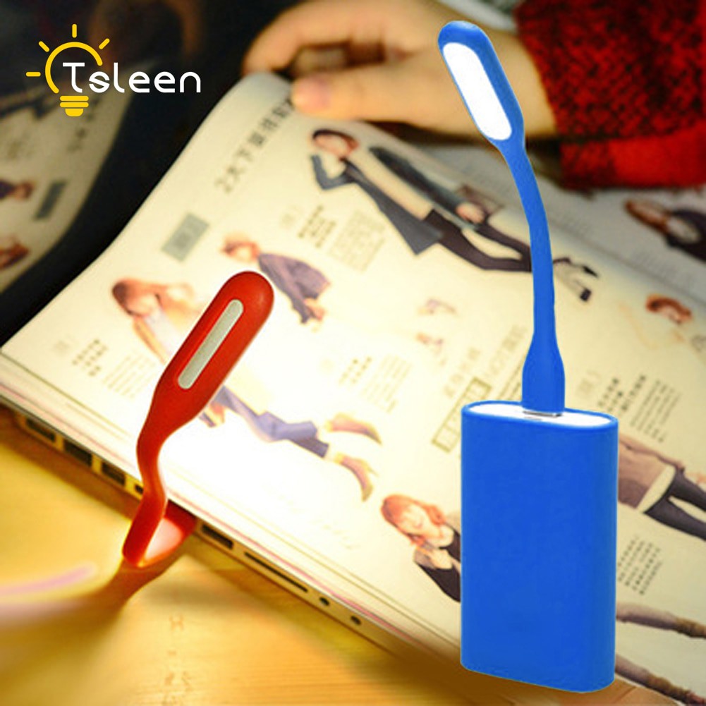 USB Lampu LED Mini Portable 5V 1.2W Terang Lampu Buku Lampu Baca untuk Power Bank PC Laptop Notebook