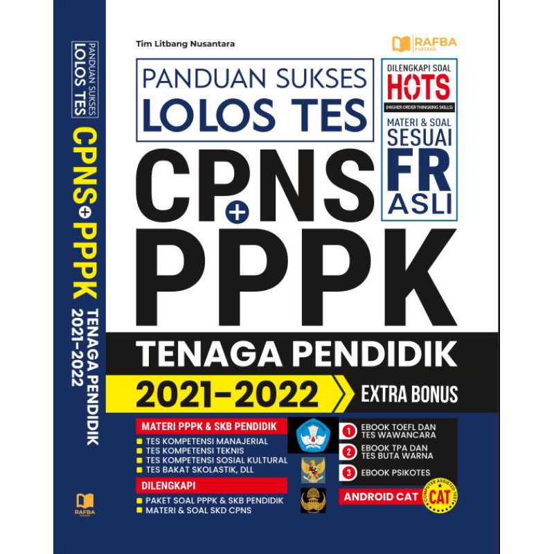 Buku Cpns Pppk Buku Panduan Sukses Lolos Tes Cpns P3k Tenaga Pendidik 2021 2020 Fr Asli Shopee Indonesia