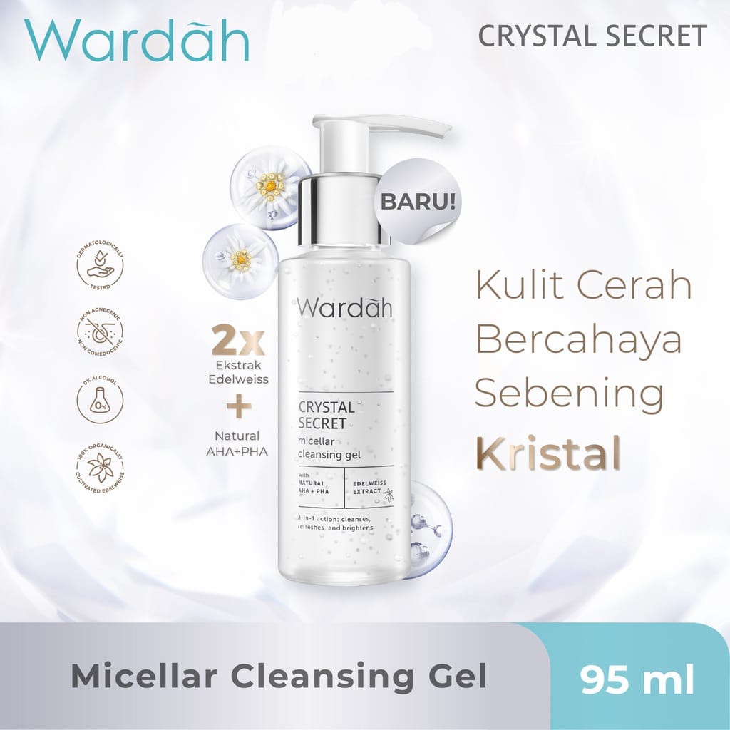 WARDAH Crystal Secret Micellar Cleansing Gel 95ml