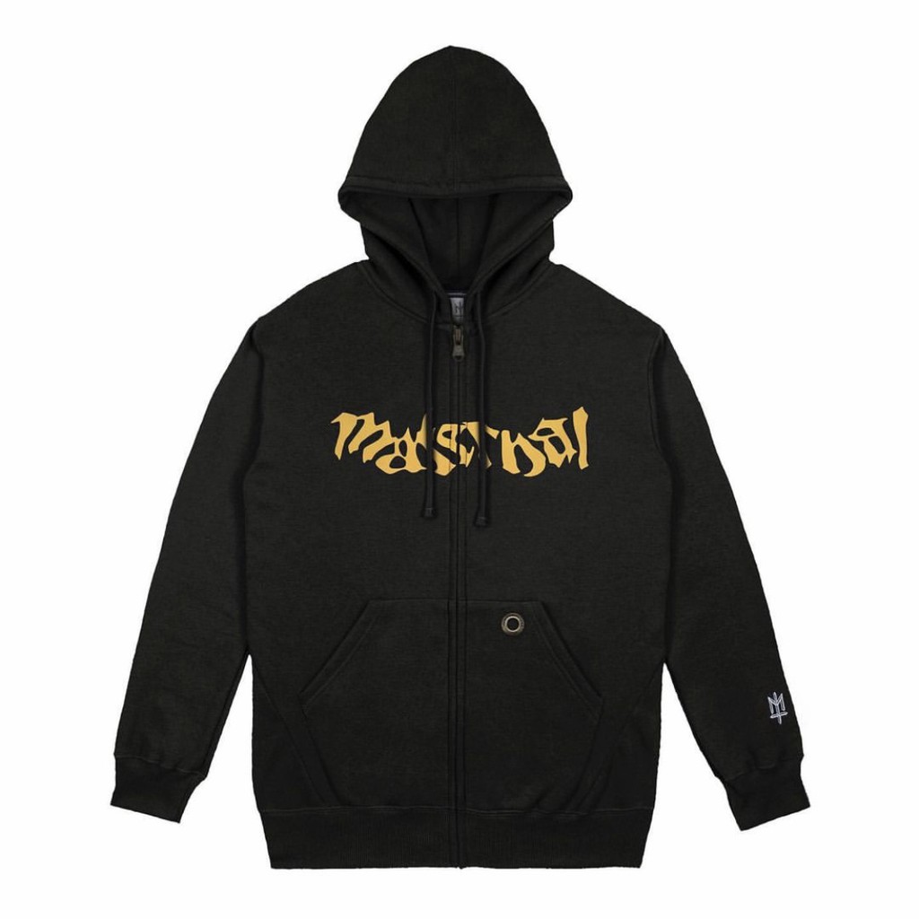 ZIP HOODIE MATERNAL WARNA HITAM