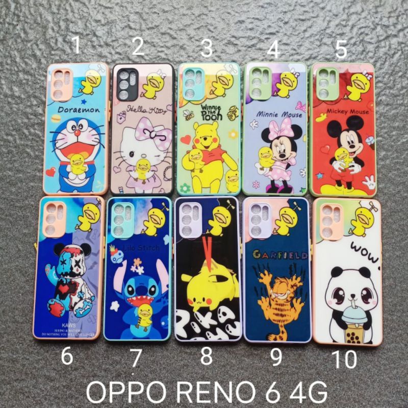 Case Gambar Oppo Reno 6 4G motif cewek soft softcase softshell silikon cover casing kesing housing