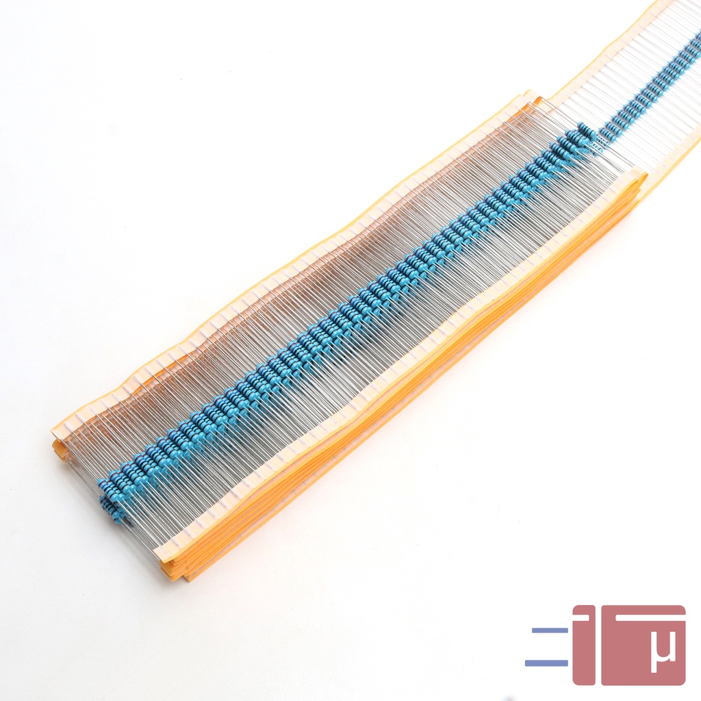 x10 Resistor 2K7 2.7K 1/2W Metal Film 1% Taiwan Kaki Tembaga