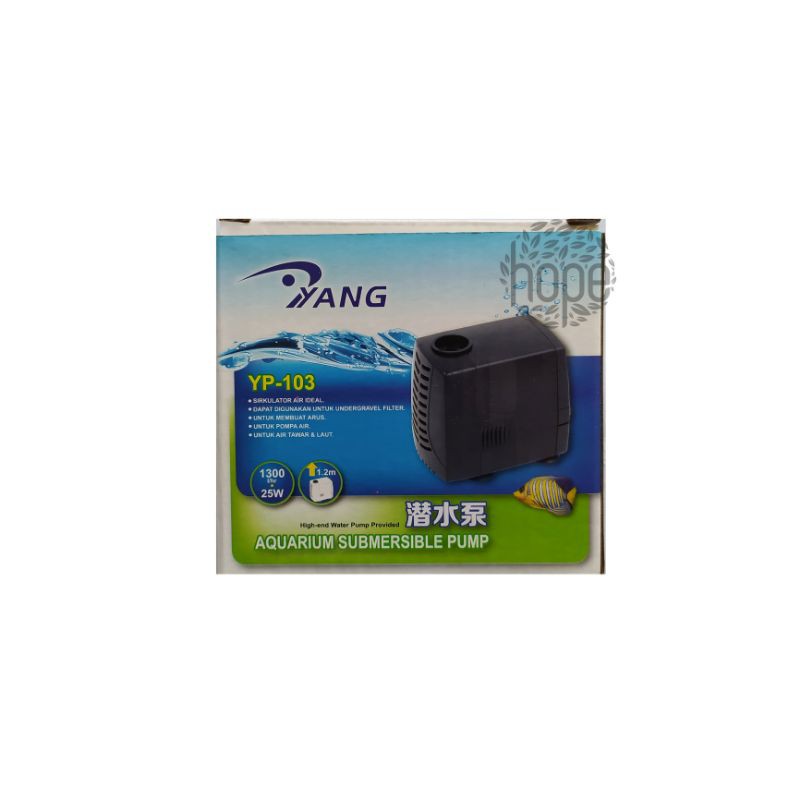 YANG YP 104 Mesin Pompa Celup Aquarium Aquascape