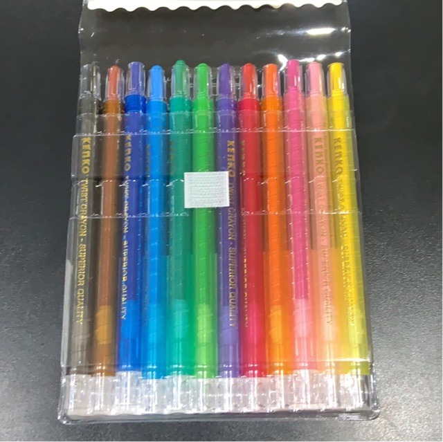 Kenko Twist Crayon 12 Crayon Putar 12 Warna Panjang-2
