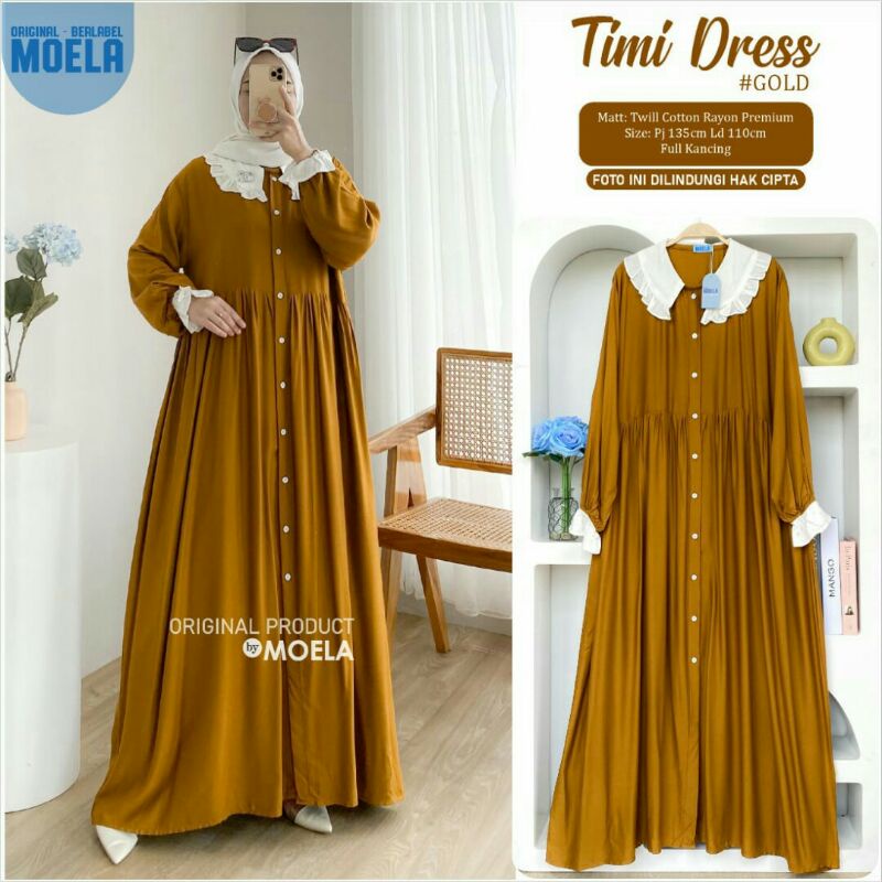 ESLIN, TAHCI, TUTUA, TIMI, KiSBI,TIGEA, MACIDA,KIMI  MIDI Dress Ori by Moela