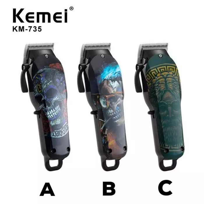 KEMEI 735 HAIR CLIPPER PROFESIONAL CORDLESS KEMEI KM735 KM-735 ORIGINAL