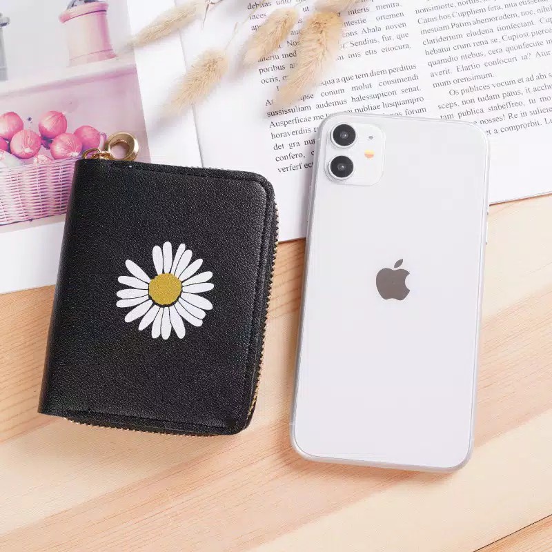 ♥TMALL88♥Dompet Wanita Koin/kartu Dompet Wanita Mini Motif Bunga Daisy