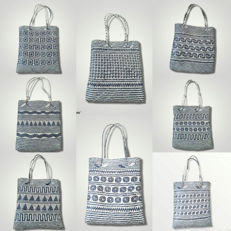 Tas Tote Bag Wanita Tas Anyaman Rotan Handmade Khas Kalimantan