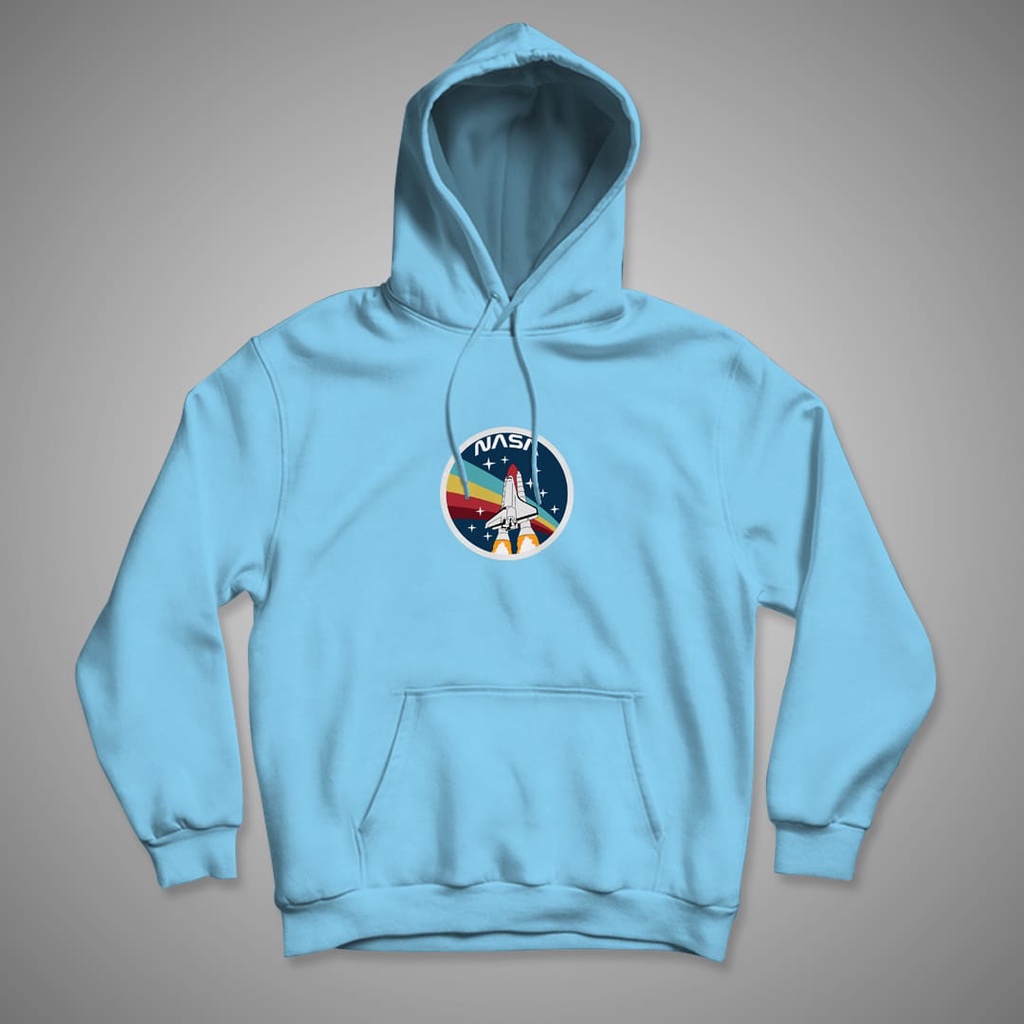 HOODIE WANITA NASA CIRCLE RAINBOW / HOODIE WANITA TEBAL-4