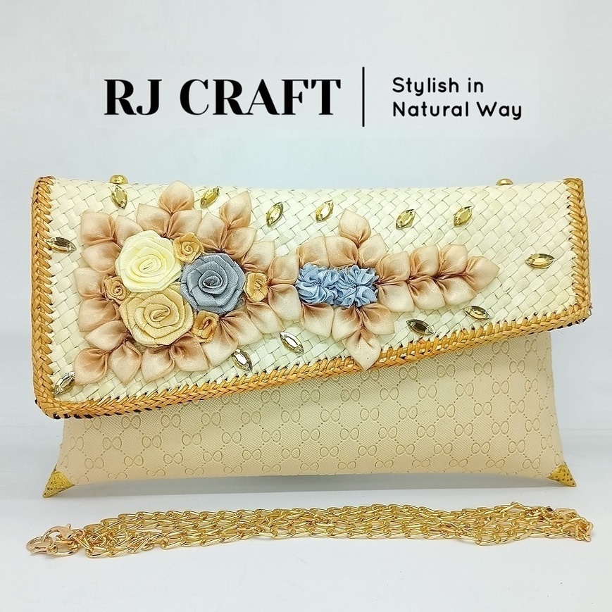 RJ CRAFT - Clutch Pesta Wanita Tas Pesta Kondangan Clutch Wanita Eksklusif Kairo Trendy