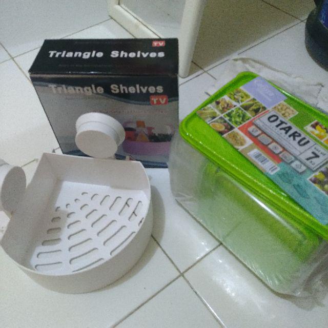 Set Wadah Plastik Untuk Penyimpanan Calista Otaru 14 Pcs