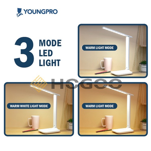 LAMPU MEJA BELAJAR PORTABLE LIPAT FOLD YOUNGPRO YLE-10