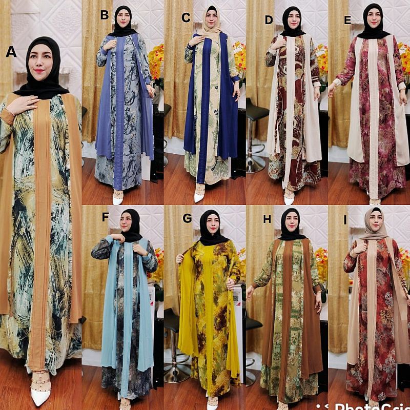 Yumna Syari By Hk original / KIRANA DARIA MIX DRESS PART 2 BY AZZAHRA (PO 8 NOVEMBER)
