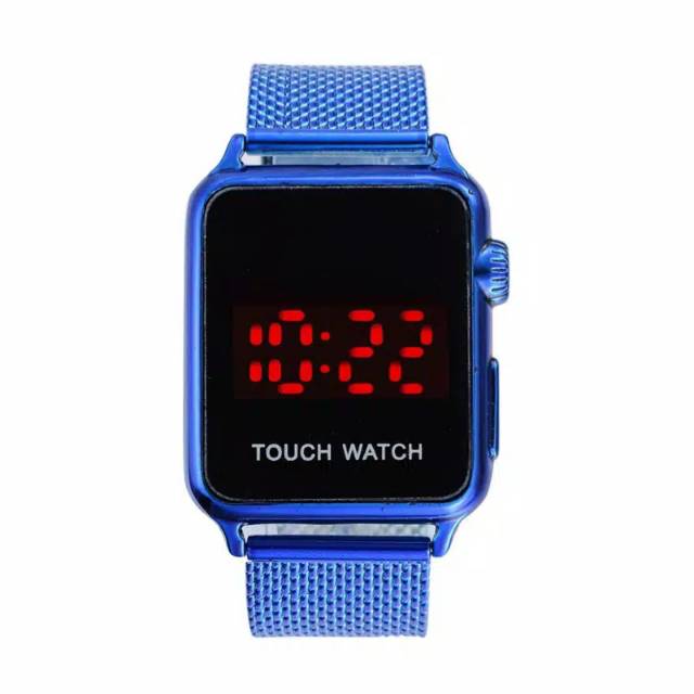 Jam Tangan Pria/Wanita Anti Air Touch Screen Digital Strap Rubber Pasir