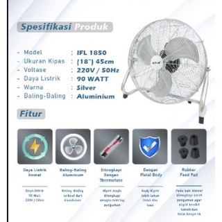 Jual Sekai Floor Fan Inch Ifl Kipas Angin Lantai Ifl Shopee Indonesia