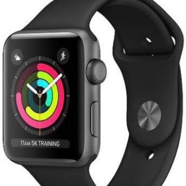 Watch Series 3 42mm Space Grey with Black Sport Band