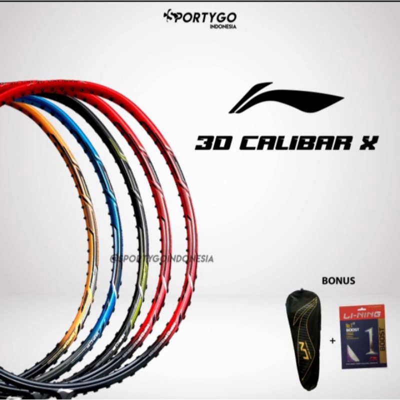 RAKET ORIGINAL LI NING 3D CALIBAR X BOOST