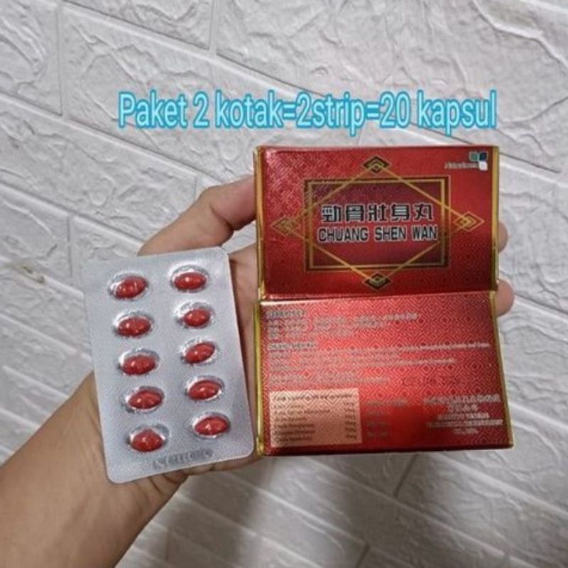 CHUANG SHEN WAN PAKET 2 STRIP = 20 BUTIR.Obat Rematik