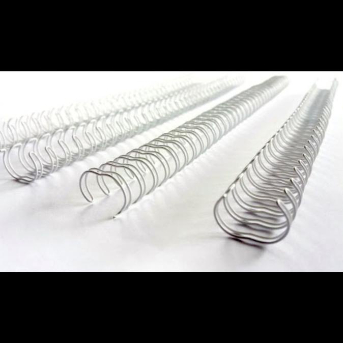 Kualitas Terbaik] Kawat Spiral 3/8 F4 Ring Kawat Spiral Jilid Ukuran 3/8 F4 3:1 38Lubang - Putih