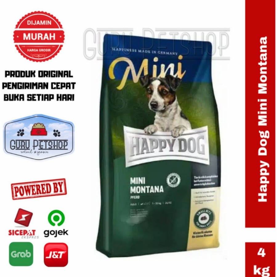 Makanan Anjing Happy Dog Mini Montana 4kg Freshpack Grainfree