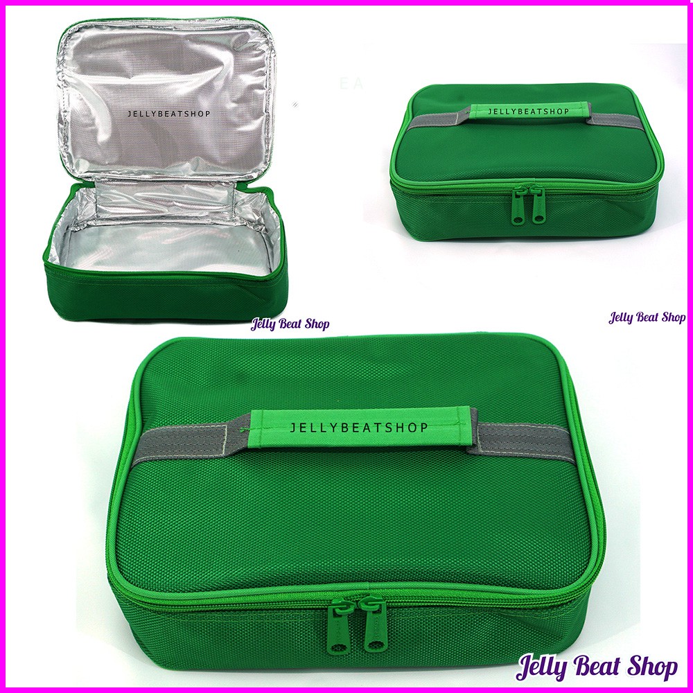 Tas Lunch Box Tebal Premium Polos/Lunch Bag Aluminium Tebal