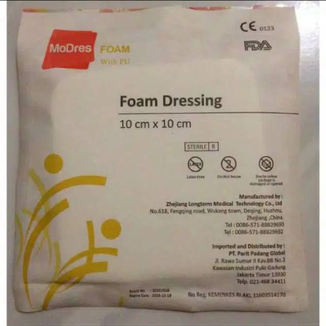 Foam penyerap cairan luka modres with PU