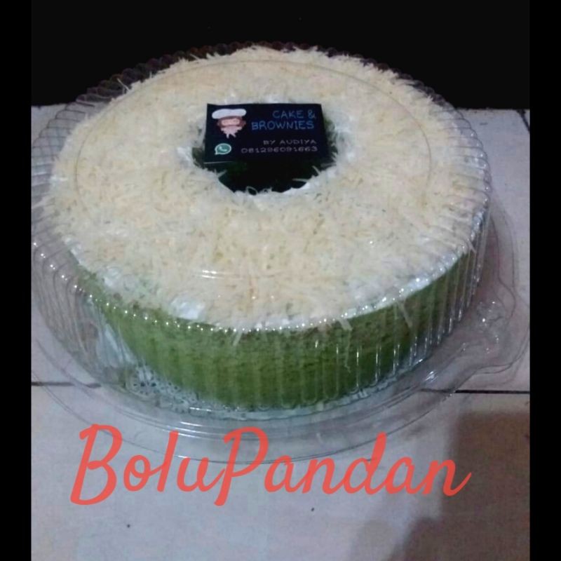 

BOLU PANDAN DUA VARIAN TOPING ukuran 22x22x8cm