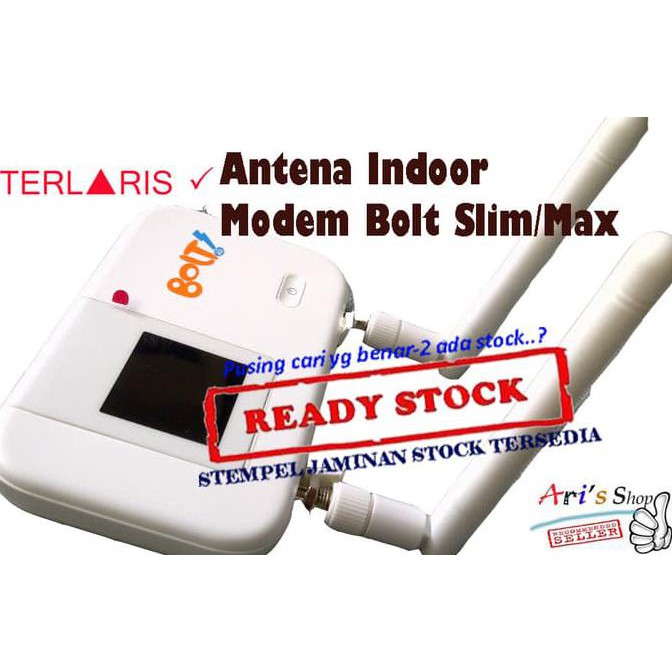 ANTENA INDOOR PORTABLE MODEM BOLT HUAWEI E5372 SLIM / MAX 4G LTE ~MIMO