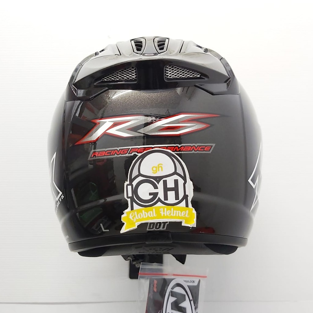 HELM HALF FACE NHK R6 NHK R-6 SOLID GUNMATE