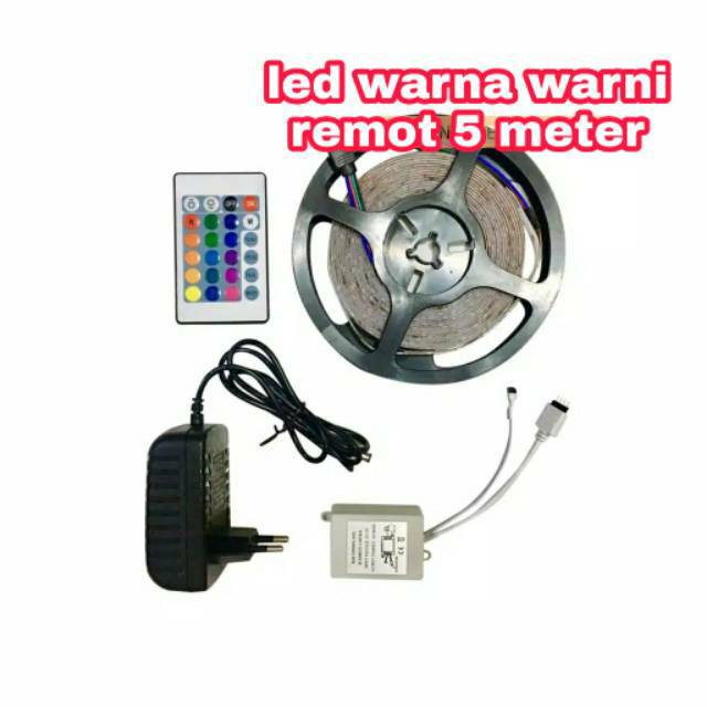 LAMPU LED RGB WARNA-WARNI REMOT