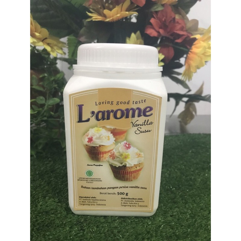 

Zeelandia L’arome Vanilla Susu Perisa Makanan 500gr Larome