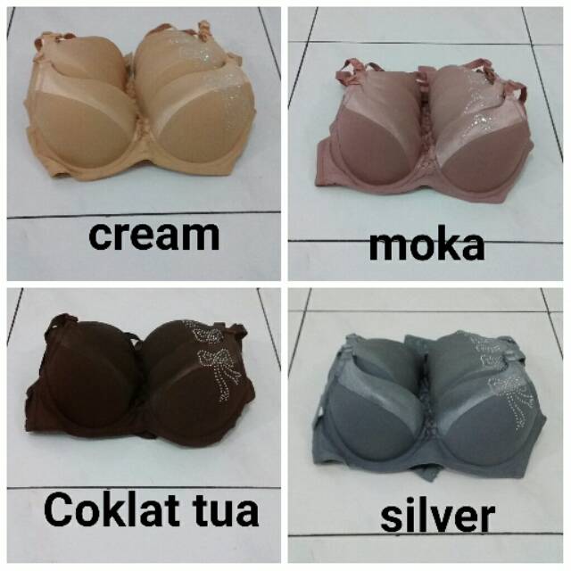 Bh 54 Vaya Pushup Bra Kawat Hiasan Manik