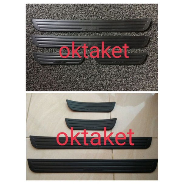 Sillplate samping Agya Ayla 2013 2017 2021 2022 gr sport Hitam &amp; Cream jsl