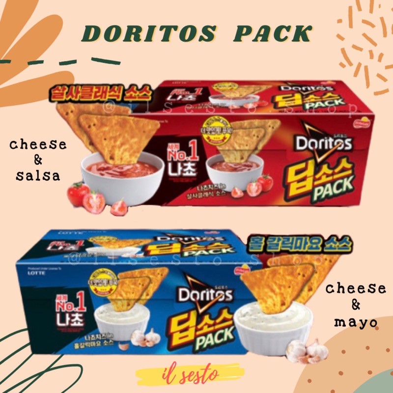 LOTTE DORITOS DIP CHEESE PACK (cheese mayo / cheese salsa)