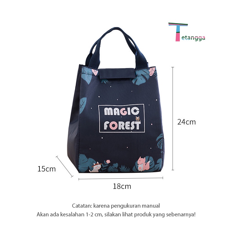 Tas Kotak Makan Portabel / Tas Isolasi Aluminium Foil Pelestarian Panas Dan Dingin / Tas Piknik Outdoor | LUNCH BAG | TAS BEKAL SERBAGUNA