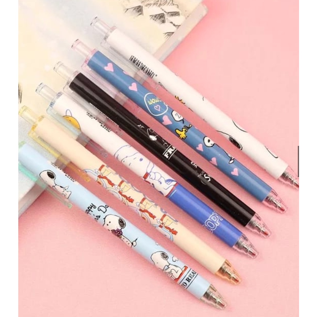 A130 BALLPOINT SNOOPY disney pulpen tinta biru hitam lucu imut atk alat tulis kantor buku pensil penghapus tipe tip x spidol highlighter surat remaja kertas menggambar sekolah perlengkapan cute murah penggaris aksesories aksesoris stationery plastik