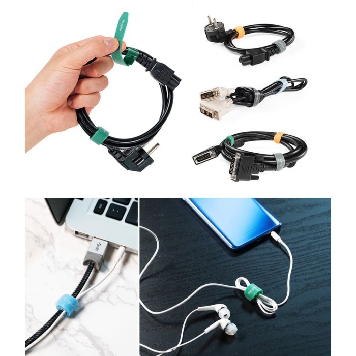 

BG00A0 Rearth Ringke Pengikat Kabel Magic Cable Tie Perapih Kabel