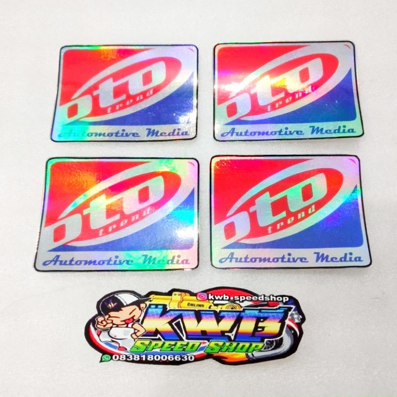 Sticker ototrend oto trend hologram harga per 1 pcs