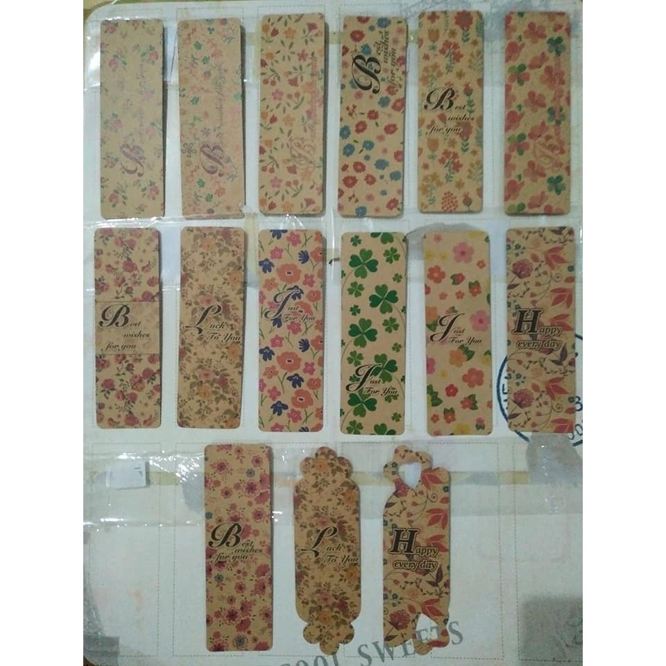 Bookmarks Motif Bunga 17's