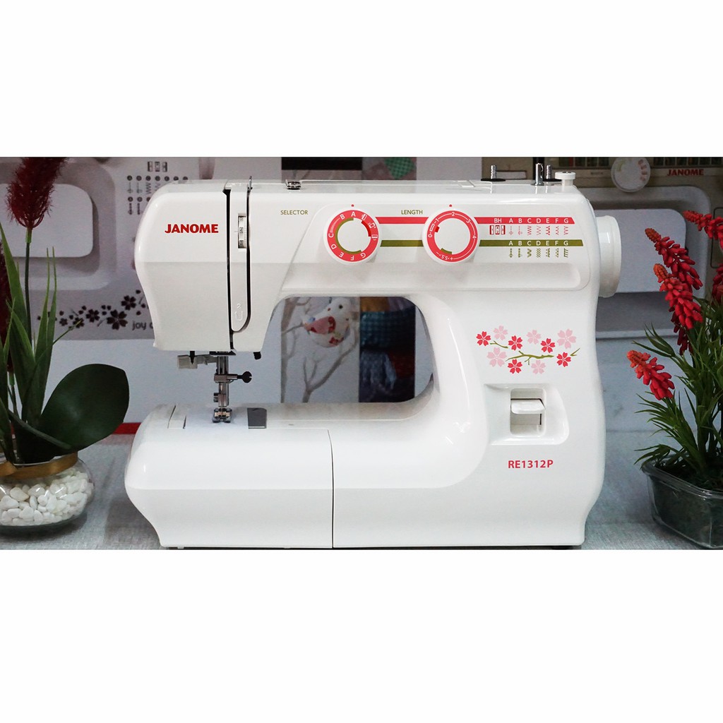 Janome Re1312P Mesin Jahit Portable - Putih