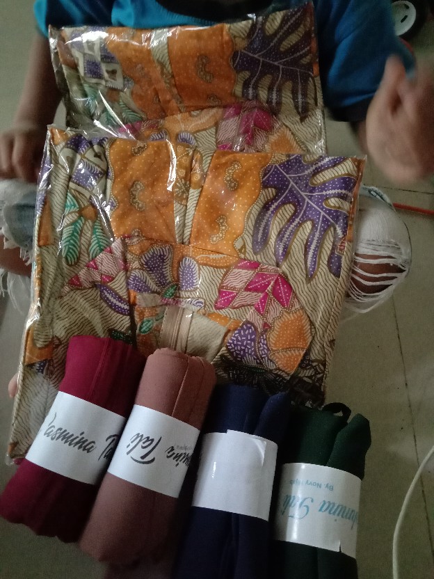 Tunik Batik Wanita Motif Godong Sukun M L Xl Merag Kuning Hitam