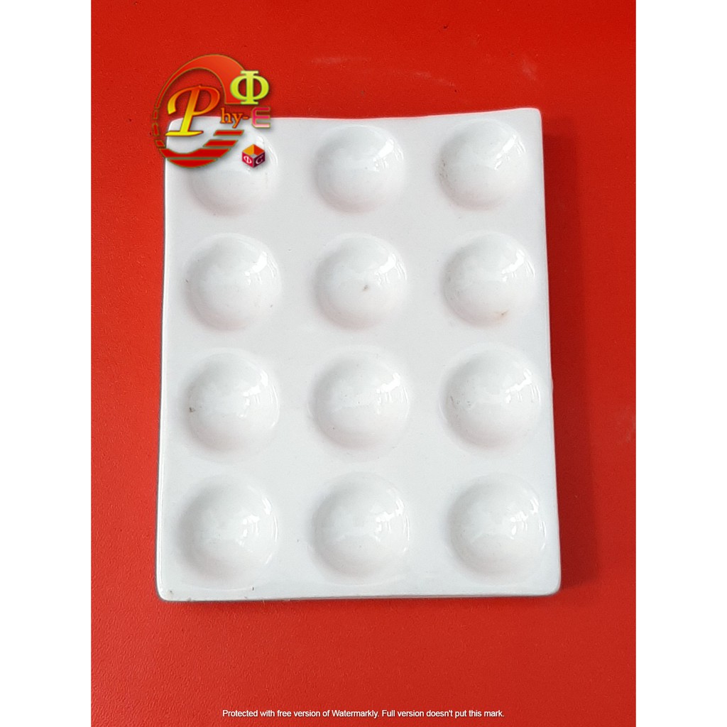 Plat Tetes 12 Lubang Porselen / Dropping Plate Porcelain 12 Holes Per