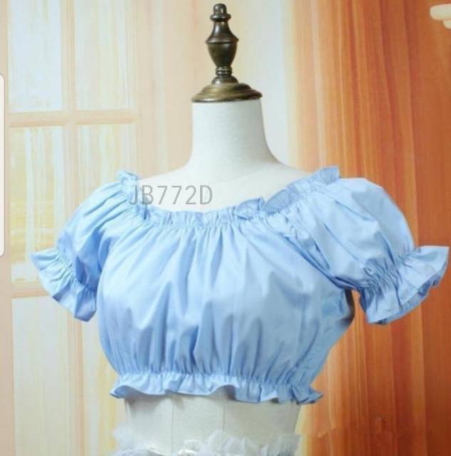 { THABI } VL SABRINA CROP 732 / BLOUSE WANITA / CROP TOP / BAJU ATASAN WANITA KEKINIAN / SABRINA TOP