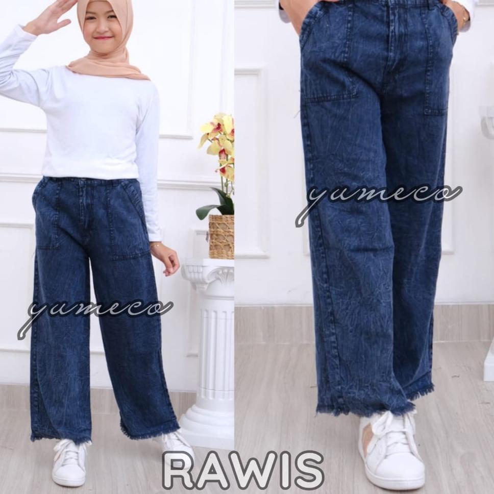 Super deal... Celana Kulot Jeans Anak Tanggung - Remaja 10-18 Tahun Highwaist // Celana Kulot Anak T